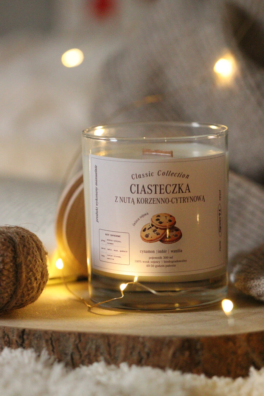 Ciasteczka z nutą korzenno-cytrynową – świeca sojowa - obrazek 4