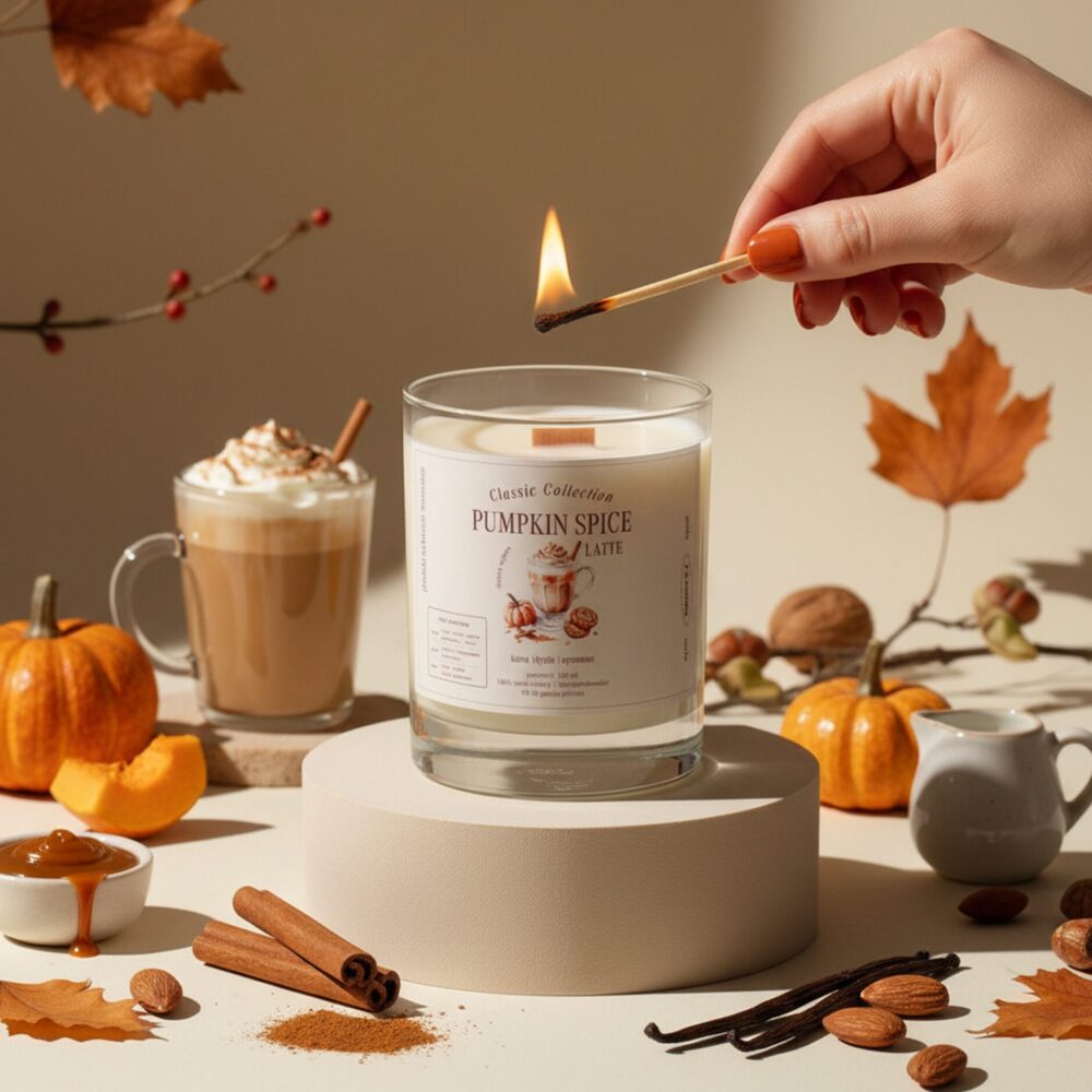 Pumpkin spice latte – świeca sojowa