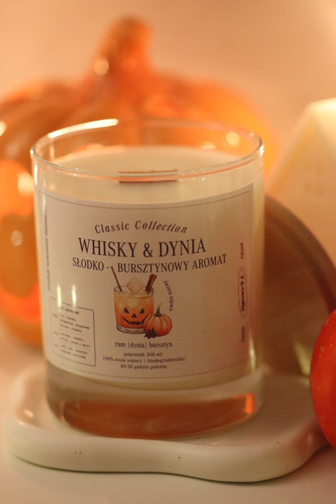 Whisky & Dynia – świeca sojowa - obrazek 2